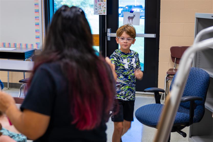 Heritage Elementary students in a Spanish class